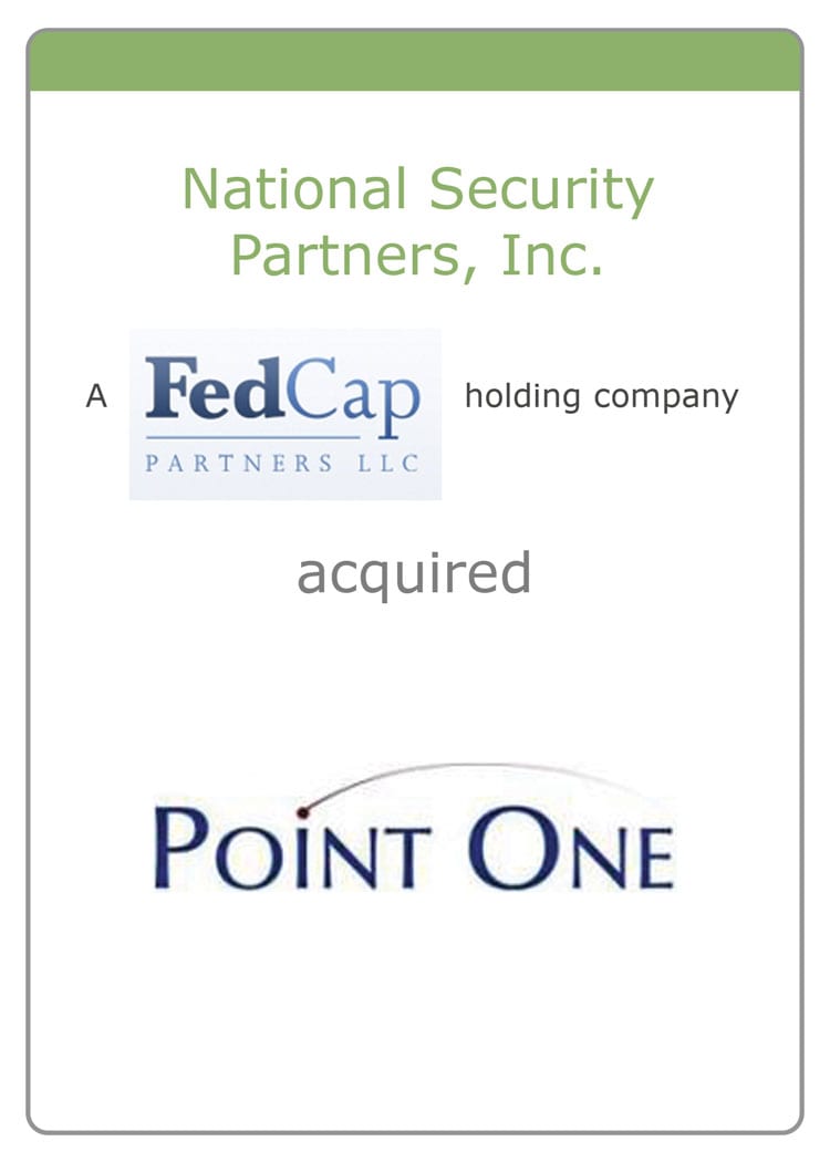 National Security Partners acquired Point One — Buy-Side M&A