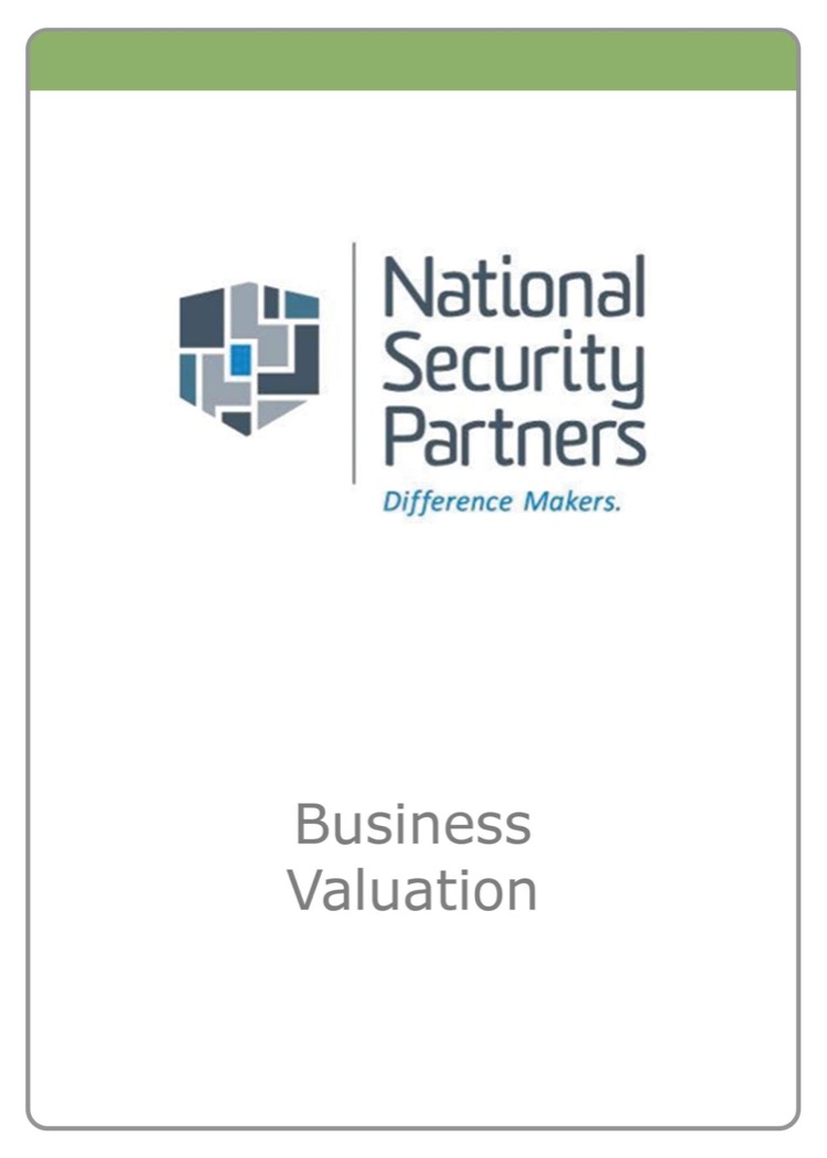 National Security Partners business valuation — Business Valuation