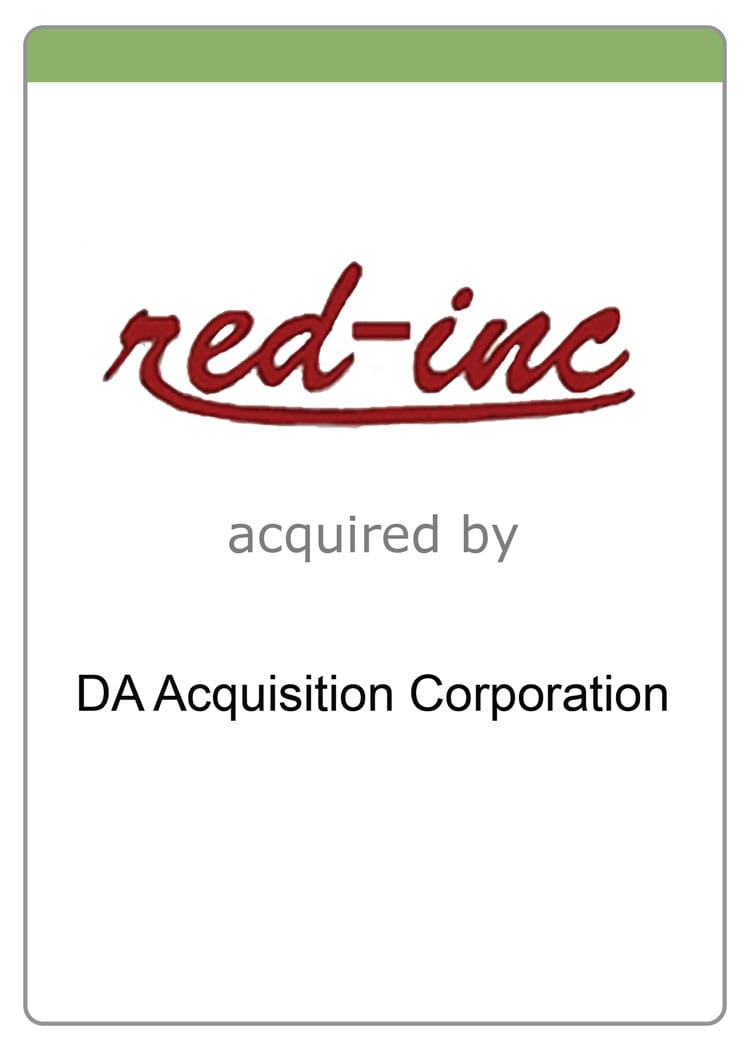 red-inc acquired by DA Acquisition Corporation — Buy-Side M&A