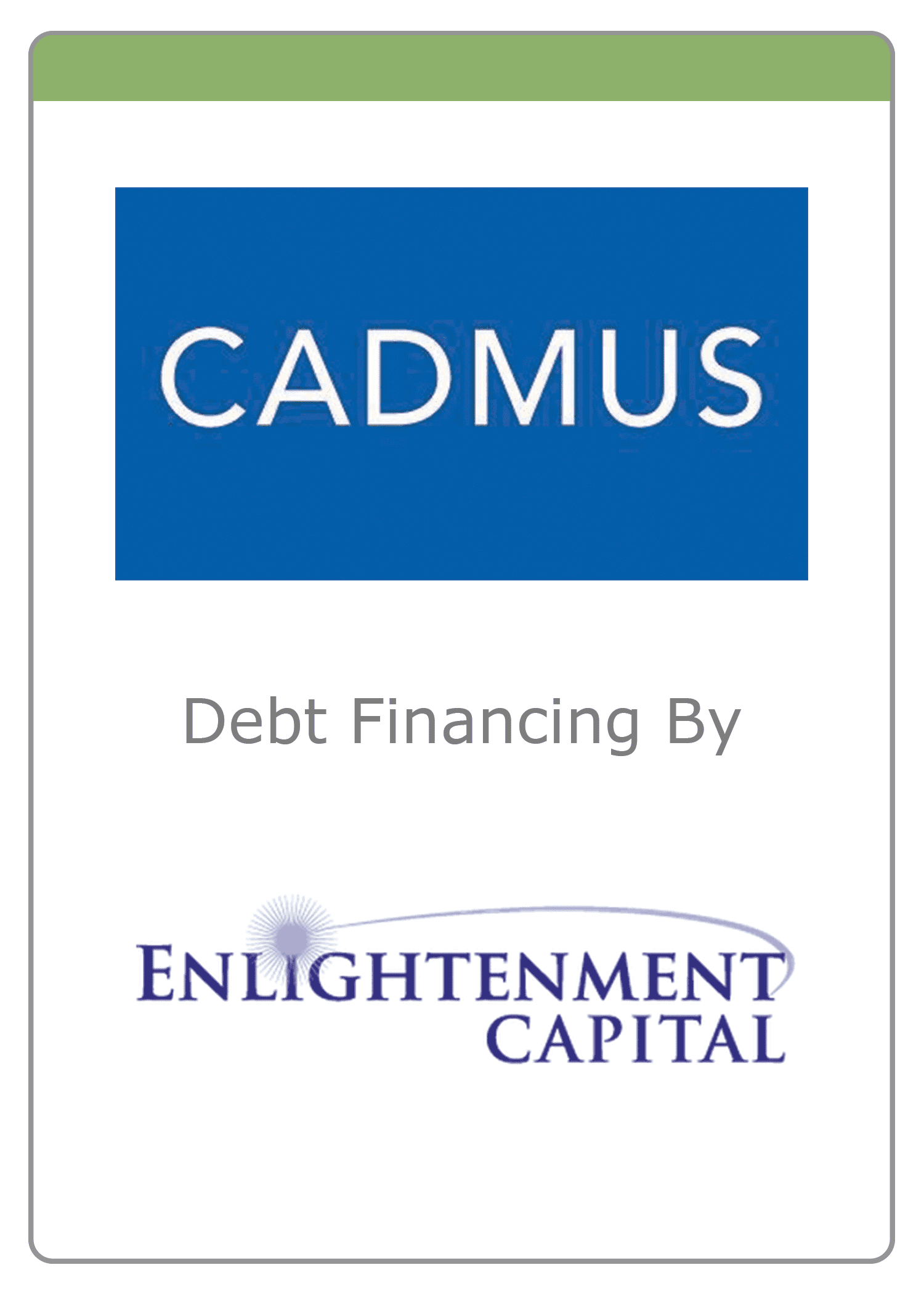 Cadmus receives investment from Enlightenment Capital