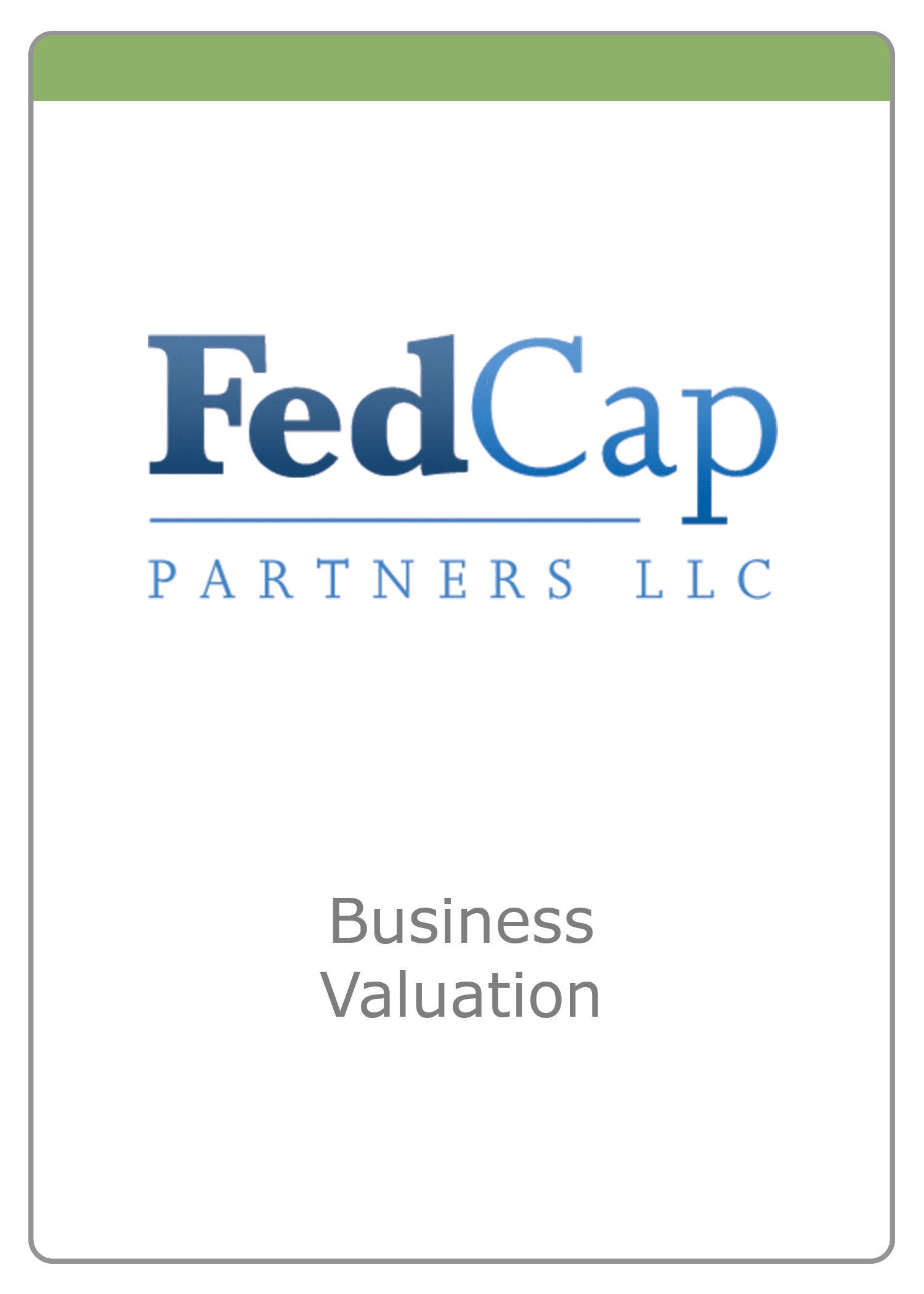 FedCap — Business Valuation