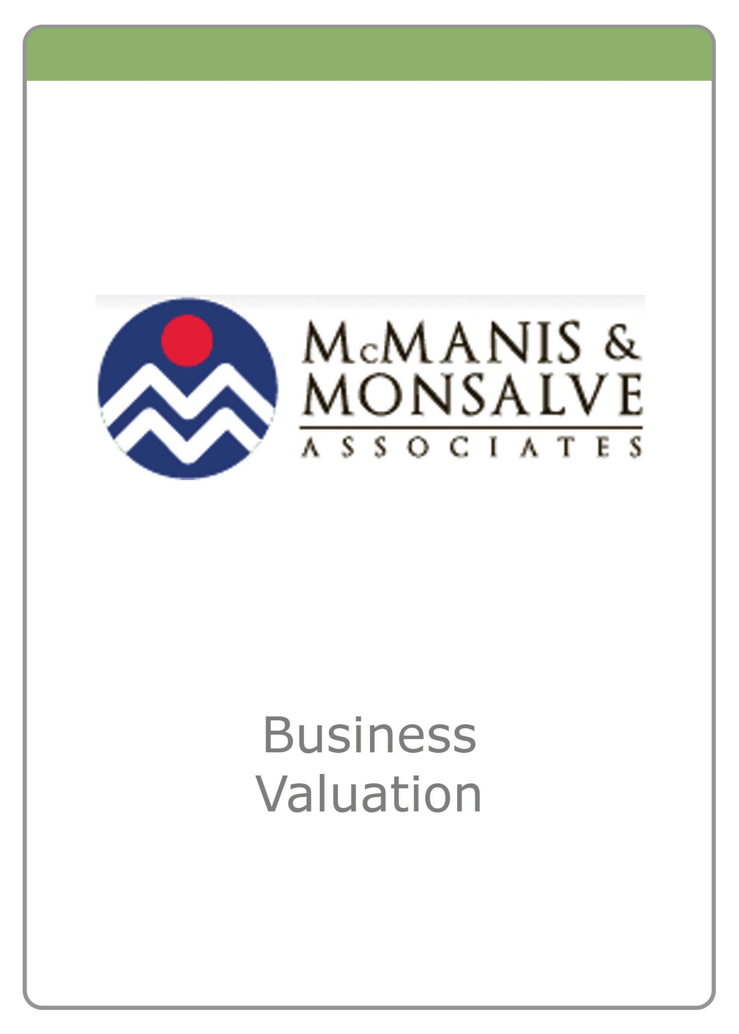 McManis & Monsalve Associates — ESOP Valuation
