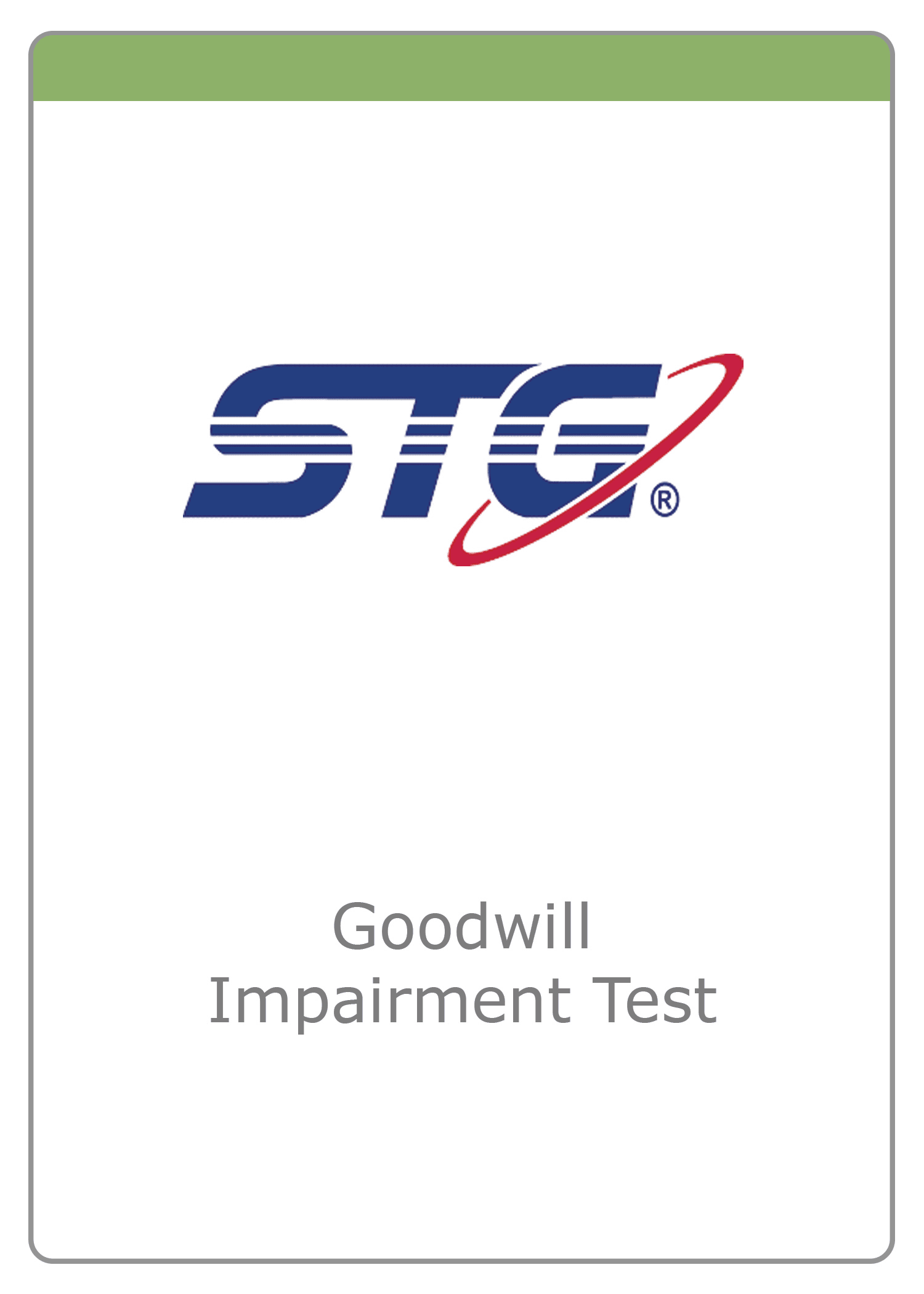 STG — Goodwill Impairment Test