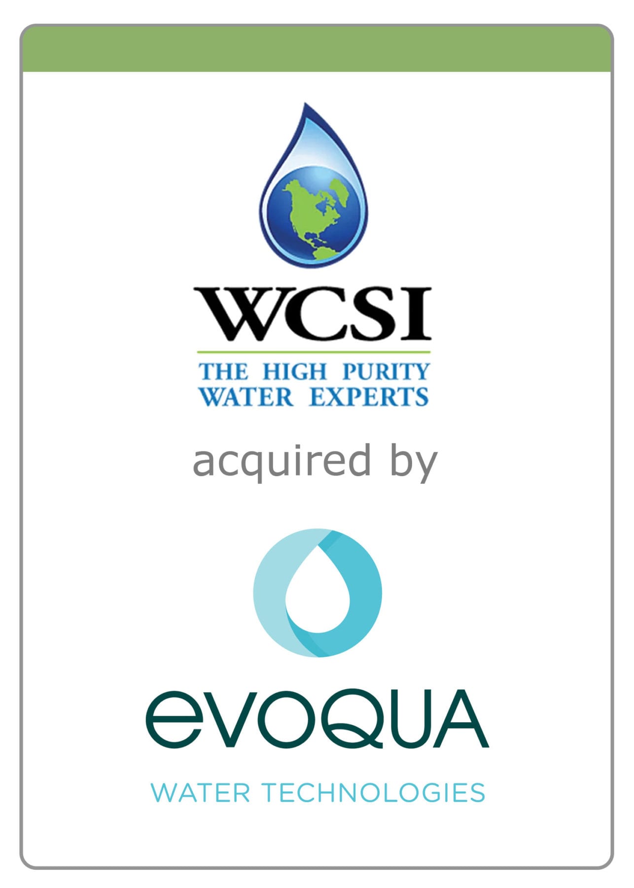 Water Consulting Specialists acquired by Evoqua Water Technologies