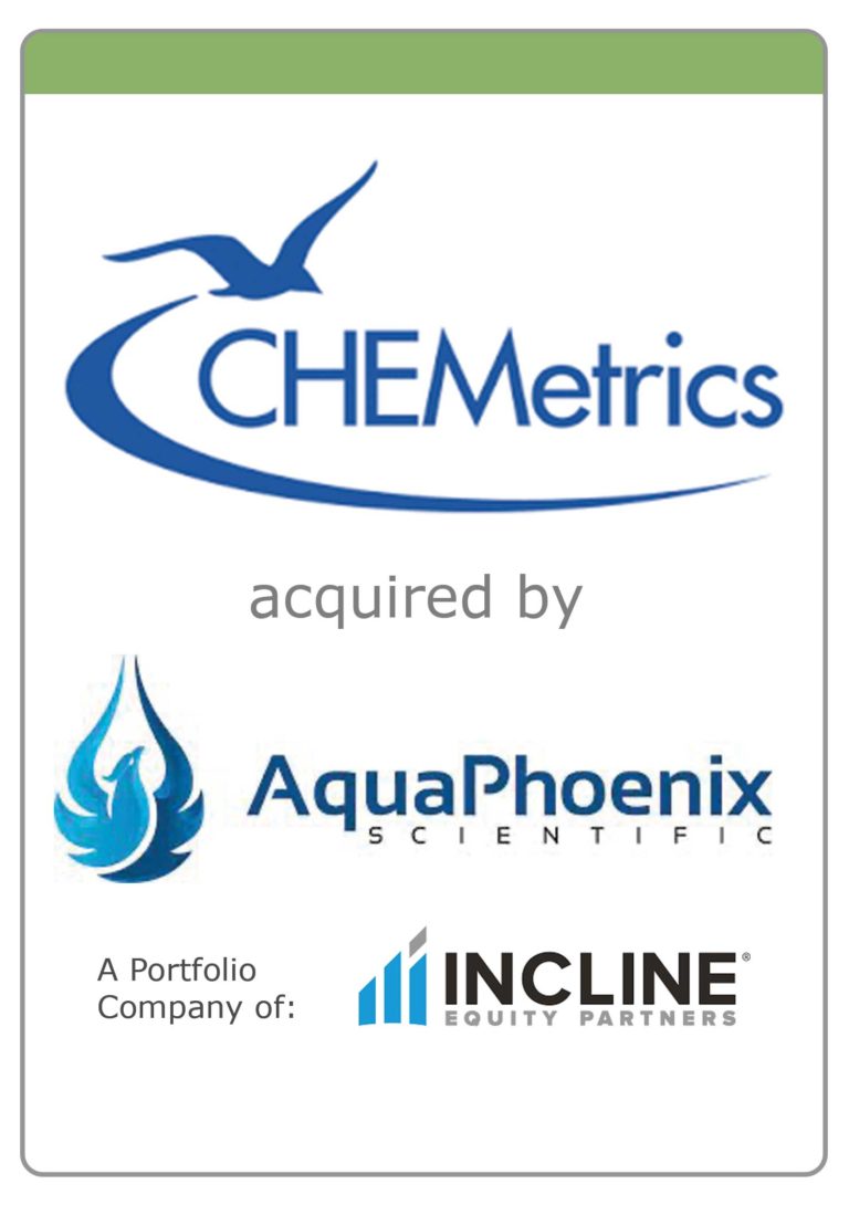 CHEMetrics acquired by AquaPhoenix, an Incline Equity portfolio company