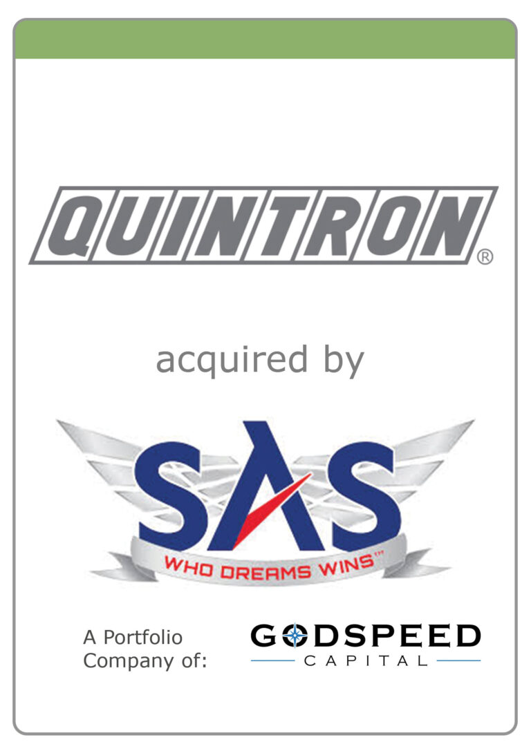 Quintron Systems acquired by SAS, a Godspeed Capital company